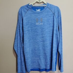 Under Armour Men's Blue Long Sleeve Fitted Shirt Size Xl